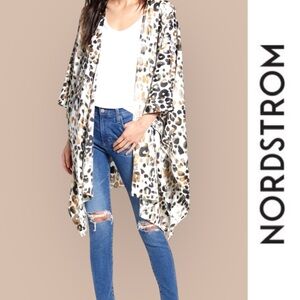 Nordstrom Animal Print Kimono,‎ One Size, MSRP $59